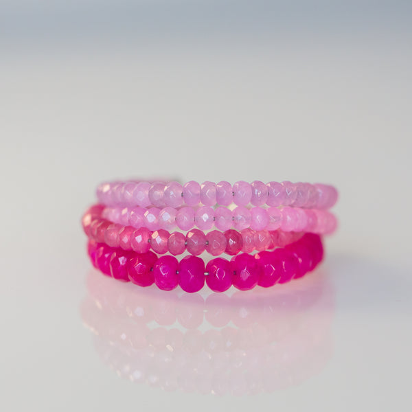 Raspberry Pink 6mm Bracelet