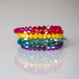 Red Shimmer Crystal Bracelet