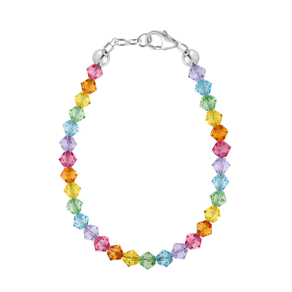 Pastel Crystal Rainbow Bracelet