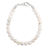 White Turquoise 4mm Bracelet