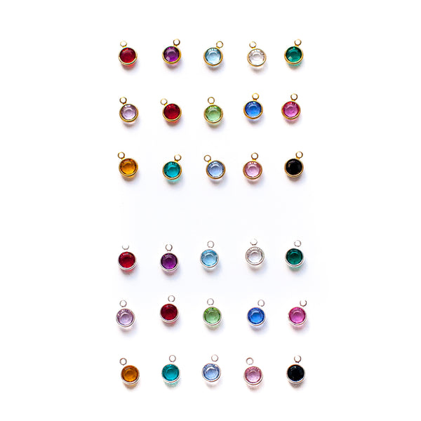 Gold Swarovski Birthstone Charms