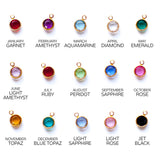 Gold Swarovski Birthstone Charms