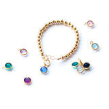 Gold Swarovski Birthstone Charms