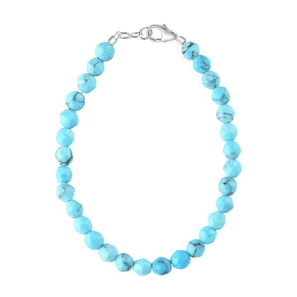 Aqua Agate 4mm Bracelet