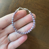 Mauve Round 4mm Bracelet