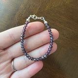 Eggplant Purple 4mm Bracelet