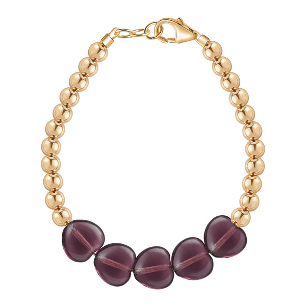 The Jana - Dark Purple Hearts