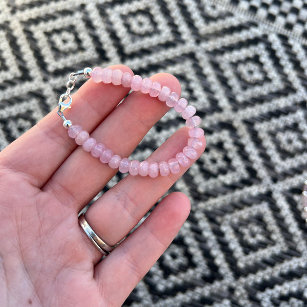 Light Pink Agate 5mm Bracelet
