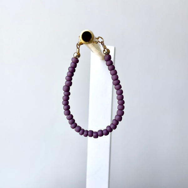 Opaque Purple 4mm Bracelet