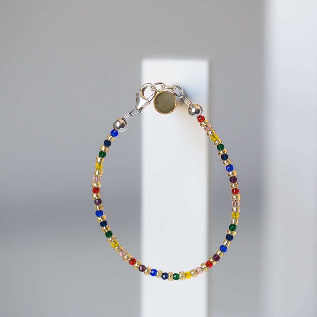 Dainty Jewel Rainbow Bracelet