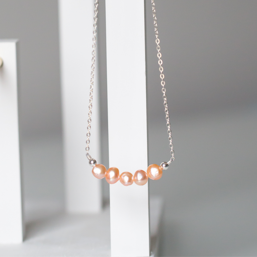 The Creamrose Freshwater Pearl Necklace