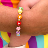 Rainbow Hearts Bracelet