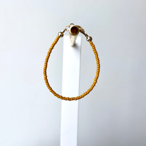 Opaque Mustard Yellow 2mm Bracelet