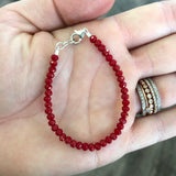 Cherry Red 3mm Bracelet