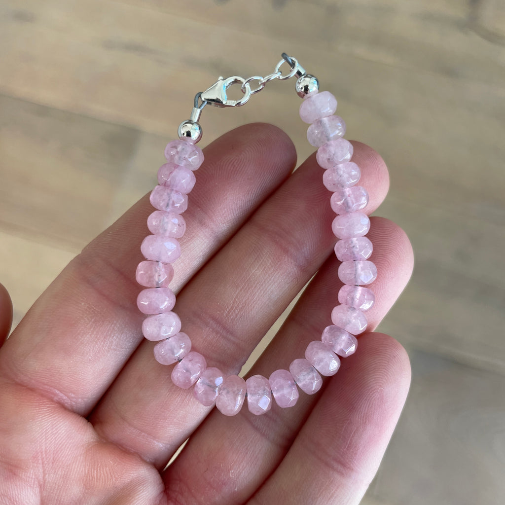 Light Pink Agate 5mm Bracelet