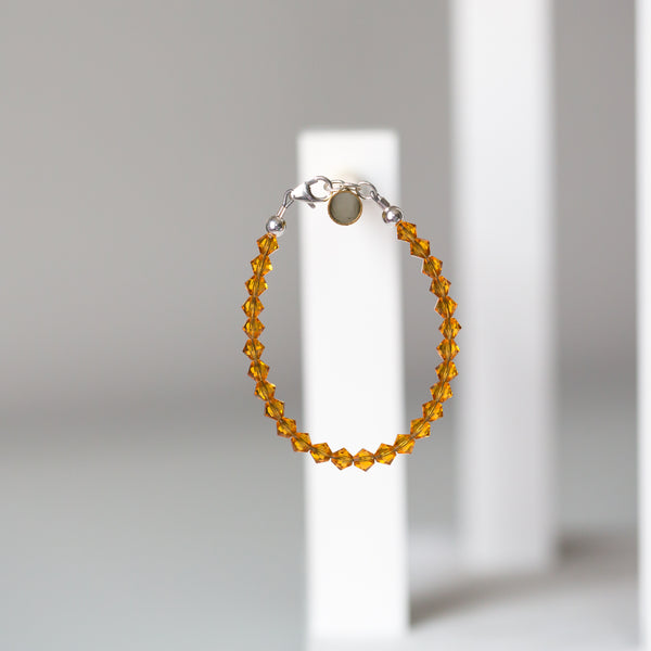 Orange Pastel Crystal Bracelet