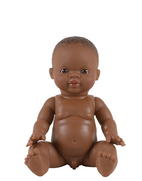 READY TO SHIP African Boy w/ brown eyes