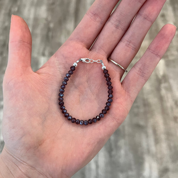 Eggplant Purple 4mm Bracelet