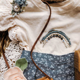 White letters on black beads WITH metallics between