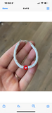 Valentine's Heart Clay Bracelet