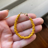 Opaque Mustard Yellow 4mm Bracelet