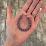 Mauve Round 6mm Bracelet