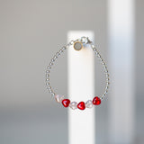 The Jana Bracelet - Red and Pink