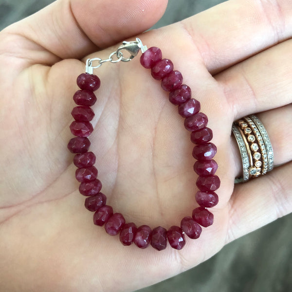 Burgundy 5mm Bracelet