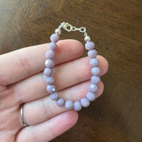 Mauve Round 6mm Bracelet
